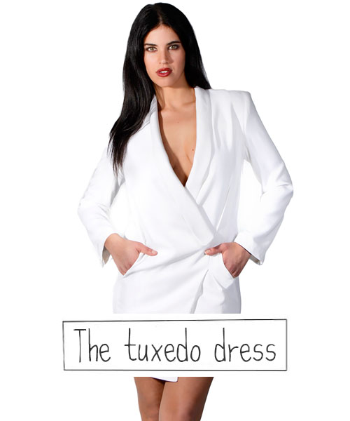 tuxedo dress